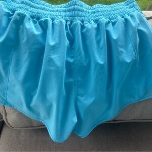 Blue Women's Shorts Lululemon 2.5 inch high rise shorts Excellent size 8